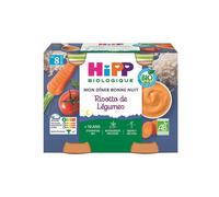 Hipp Mon Cena Buona Notte Risotto di Verdure da 8 mesi BIO 2x190g - Alimento per l'infanzia