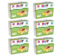 HiPP - Nuovi Mini Dessert, Frutta Grattugiata Bio, Mela e Banana, Confezione da 24 Vasetti da 100 g