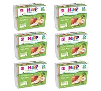 HiPP - Nuovi Mini Dessert, Frutta Grattugiata Bio, Mela e Pera, Confezione da 24 Vasetti da 100 g