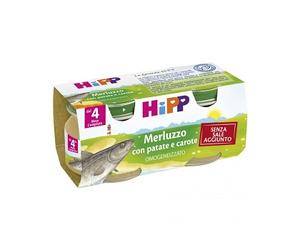 HIPP OMO MERLUZZO PAT/CAR 2X80