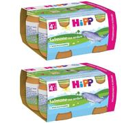 Hipp Omog Salmone/Verd 4X80G 2x4x80 g Pappa