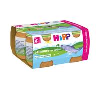 HiPP Omogeneizzato Biologico Salmone E Verdure 4x80g