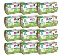 HiPP - Omogeneizzato di Frutta Biologico per Neonati, Gusto Pera, Banana e Kiwi, 100% Frutta, 24 Vasetti da 80 g