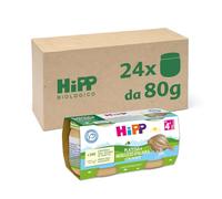 HiPP - Omogeneizzato di Pesce per Neonati, Gusto Platessa con Patate, Senza glutine e Senza Aggiunta di Sale e Aromi, 24 Vasetti da 80 g