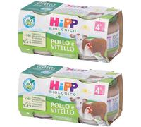 HiPP Omogenizzato Pollo e Vitello 2x160 g