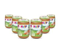 HiPP - Pappa Pronta Completa Bio, Fantasia di Verdure con Pollo e Riso, 6 Confezioni da 190 g