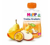 HiPP Pera e mela con mango e maracuja - Purea di frutta biologica per la prima infanzia, 90 g