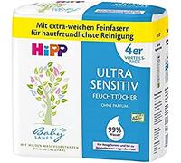 HiPP Salviettine umidificate Babysanft Ultra Sensitive, bianche, (4 x 52 pezzi)