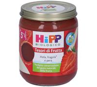 HiPP Tesori di Frutta - Omogeneizzato Biologico Mela Fragola e Pera dai 5 Mesi, 160g