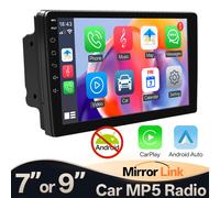 Hippcron 7/9 pollici Autoradio 2 Din Wireless Android Auto Carplay Lettore multimediale Bluetooth IPS Touch Screen Ricevitore audio FM