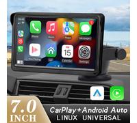 Hippcron CarPlay Android Auto Autoradio Lettore video multimediale Touch screen portatile da 7 pollici con USB AUX per telecamera posteriore