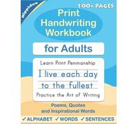 Hippidoo Sujatha Lalgudi Print Handwriting Workbook for Adults (Tascabile)