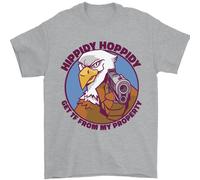 Hippidy Get Spento il Mio Property Pistola Diritti Uomo T-Shirt 100% Cotone