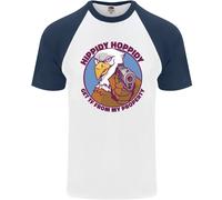 Hippidy Get Spento My Property Pistola Diritti DA UOMO S/S Baseball T-Shirt