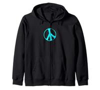 Hippie 60s '70s Segno di Pace Felpa con Cappuccio