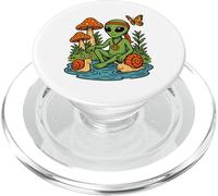 Hippie Alien Natura Sci Fi Groovy Trippy Estetica PopSockets PopGrip per MagSafe