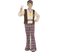 Hippie Child Costume 60s 70s Ragazzi Hippy Vestito Bambini Estate Party
