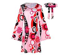 Hippie Disco Anni '70 Abbigliamento Floreale Comodo Retrò Per Travestimento