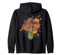 Hippie Musica Trippy Funghi Funghi Rave Felpa con Cappuccio