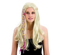 Hippie Parrucca Adulti 1960s Costume Parrucca 60s Groovy Hippy Rétro Uomo Donna