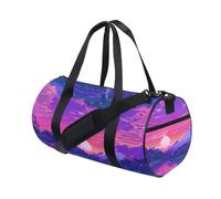 Hippie Psichedelico Paesaggio Viaggio Duffel Borse Spalla Weekender Pernottamento Borsa Viaggio Grande Capacità