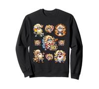 Hippie Rocker Gnomes For Men And Women Music Love Rock Band Felpa