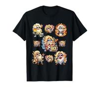 Hippie Rocker Gnomes For Men And Women Music Love Rock Band Maglietta