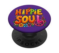 HIPPIE SOUL Flower Power Art 2 - Fan Fun PopSockets PopGrip Adesivo