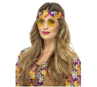 SMIFFYS Occhiali Hippie, gialli