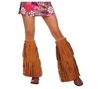 Hippie Stivale Copri Camoscio Stivale Nappe Hippy 60s 70s Donna Costume