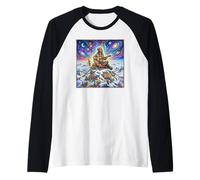Hippie sul Monte Everest Maglia con Maniche Raglan