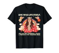 Hippie Wild Donna Libera Arcobaleno Boho Fiore Retro Vibe Maglietta