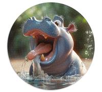 Hippo 1000 Piece Jigsaw Puzzle For Adults Educational Games Stress Relief Puzzle Cultivate The Spirit of Teamwork for Men, Women, Elders, Seniors 1000pcs (67.5x67.5cm)