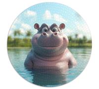 Hippo 1000 Pieces Jigsaw Puzzles For Adults Challenging Game Stress Relieving Entertainment Exercise The Memory of The Brain for Men, Women, Elders, Seniors 1000pcs (67.5x67.5cm)