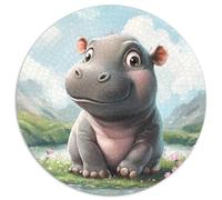 Hippo 1000 Pieces Jigsaw Puzzles For Adults Family Challenge Toys Stress Relieving Entertainment Exercise The Memory of The Brain for Adults And Kids, Age 12 Years Up 1000pcs (67.5x67.5cm)