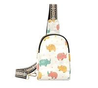 Hippo alla moda Semplice Minimalista piccola borsa a tracolla multiuso borsa a tracolla per gli uomini per il pacchetto di giorno