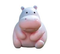 Hippo Figurine - Animale Figura | Hippo Figura | Hippo Statua | Dashboard Ornament | Tiny hippotamuss Figurine, Cartoon Animal Art Crafts, Miniature Resin Sculpture Decor For Cars