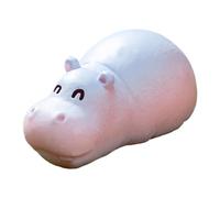 Hippo Figurine - Animale Figura | Hippo Figura | Hippo Statua | Dashboard Ornament | Tiny hippotamuss Figurine, Cartoon Animal Art Crafts, Miniature Resin Sculpture Decor For Cars