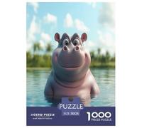 Hippo Jigsaw Puzzle Impossible 1000 Pezzi Decorazione Per La Casa. Giochi Rilassamento E Intelligence Per Adulti E Bambini Da 12 Anni 38x26cm/1000pcs
