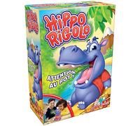 Hippo Rigolo - (Versione Francese) Giochi da tavolo per bambini - Dai 4 anni -divertente - Indovina il cibo che devi raccogliere per l'ippopotamo - Attento al rutto - Da 2 a 4 giocatori