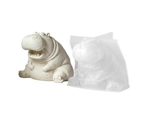 Hippo - Stampo per colata in resina epossidica | Stampo a forma di ippopotamo per argilla per il tempo libero creativo decorazione casa gesso cemento cemento