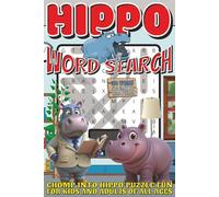 Hippo Word Search: Easy To Read Print With 50+ Puzzles About Hippos, Animals, Nature, And More | 6x9 inch, 110 pages | Gift For Holidays, Vacations, and Spare time