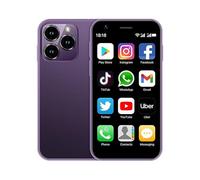 Hippoo Mini Phone, telefono compatto 4G da 3,0 pollici, doppia SIM card, batteria 2000mAh, doppia fotocamera 2MP + 5MP, Android 10.0 quad core, telefono per bambini(Viola, 2GB+16GB)