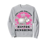 Hippopotamus Love Hippos And Sunshine - Regalo Classico da Donna Felpa