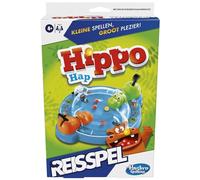 Hippos - Gioco da viaggio per bambini, gioco portatile per 2 giocatori, gioco di viaggio per bambini dai 4 anni, include 2 ippopotami calici (versione olandese)