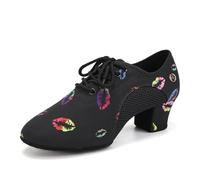 HIPPOSEUS Scarpe da Ballo Rosa con Tacco Basso Donna Scarpe da Ballo Moderno Salsa 5cm, 40 EU