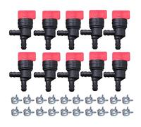 Hippotech 10 pezzi 1/4 "valvole di intercettazione carburante a 90 gradi per Briggs & Stratton 698181 494539 697944 per Tecumseh 35857