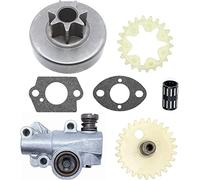 Hippotech - Pompa a catena per olio e ruota dentata con guarnizioni per motosega Stihl 038 MS380 MS381