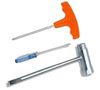 Hippotech Set di attrezzi per motosega, chiave per dadi a barra, cacciavite per carburatore, driver T27
