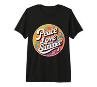 Hippy Pace Amore E Vacanze Estate Vacanze Vacanze Maglietta Premium